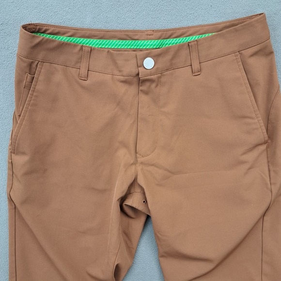 BONOBOS Golf Athletic Pants Men 32x32 Brown Performance Stretch Athleisure - Picture 2 of 11